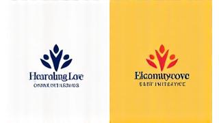 Before and after branding for Community Uplift Initiative, showing an evolution from a generic logo to an inspiring and emotionally resonant design.