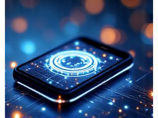 Geometric abstract logo for 'Urban Tech Solutions' with interconnected lines symbolizing network and innovation, shown on a mobile app icon.