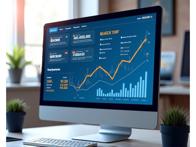 An interactive marketing dashboard displaying real-time campaign performance with graphs and metrics.