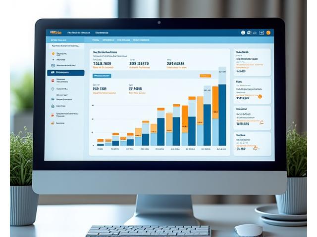 A digital advertising performance dashboard showing campaign budgets, clicks, impressions, and conversion rates across different ad platforms.