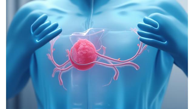 A frame from a medical animation showing the intricate process of a new healthcare procedure with clear, scientifically accurate motion graphics.