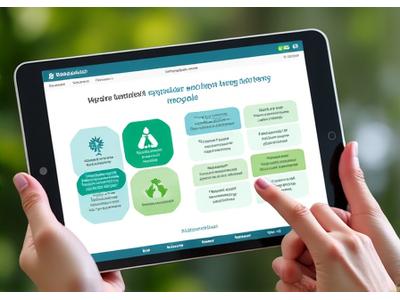 Website screenshot for EcoCycle Solutions, demonstrating a clean, modern interface with recycling themes.