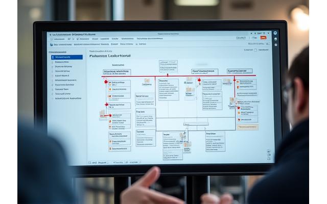Interface of a business automation tool demonstrating workflow optimization