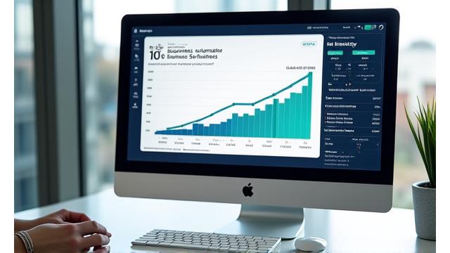 Chart illustrating significant time savings from automation