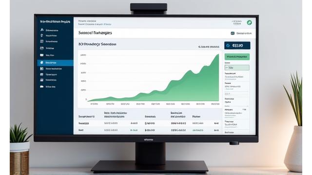 User growth chart for a SaaS platform