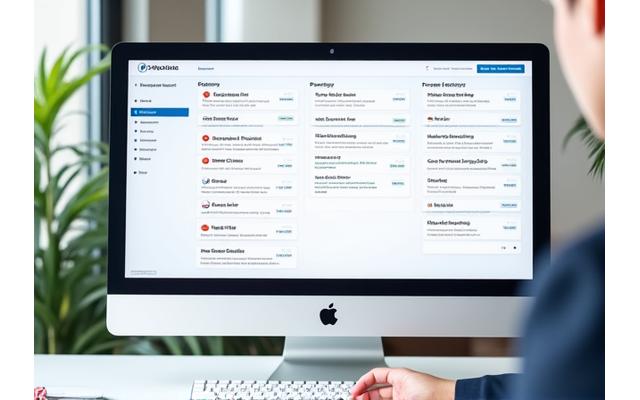 Secure client portal interface with dashboard and document sharing features