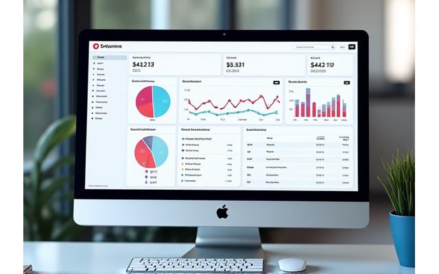 Modern SaaS platform dashboard with analytics and subscription management