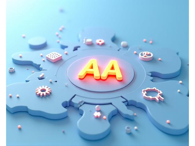Web Content Accessibility Guidelines (WCAG) AA compliance illustration with various accessibility features highlighted